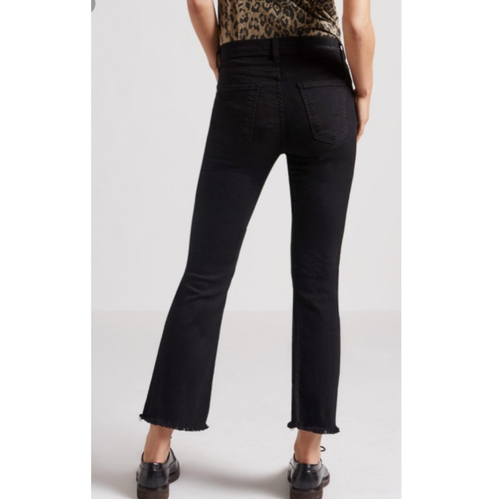 Current Elliott Black Kick Jean Raw Hem Sz 23 27 - Picture 3 of 8